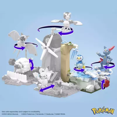 MEGA Pokémon – Coffret de construction Tiplouf et Farfuret à la neige