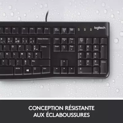 Clavier filaire - Logitech - K120 Business - AZERTY - Noir