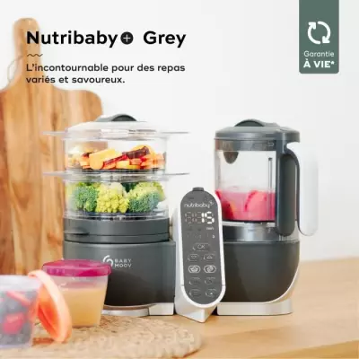 Robot préparation bébé Babymoov NUTRIBABY+ GRIS