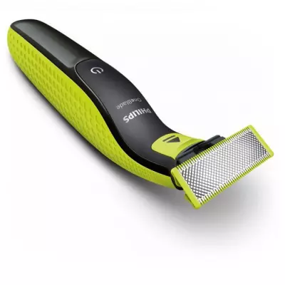 Tondeuse a barbe - PHILIPS - Oneblade QP2724/10 - 3 attaches (1 / 3 / 5 mm) incluses – sans fil rechargeable - Vert / Noir