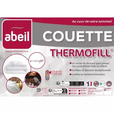 ABEIL Couette chaude 400gr/m² Thermofill 200 x 200 cm