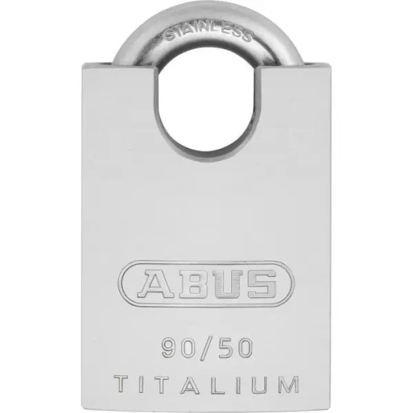 Cadenas en aluminium spécial - ABUS - 90RK/50 - Anse protégée - Cylindre interchangeable - Protection intempéries