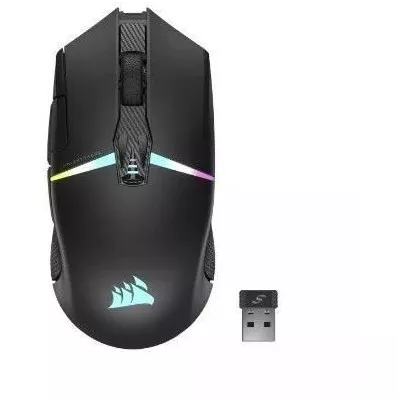 Souris gaming sans fil - CORSAIR - NIGHTSABRE WIRELESS - RGB - Noir