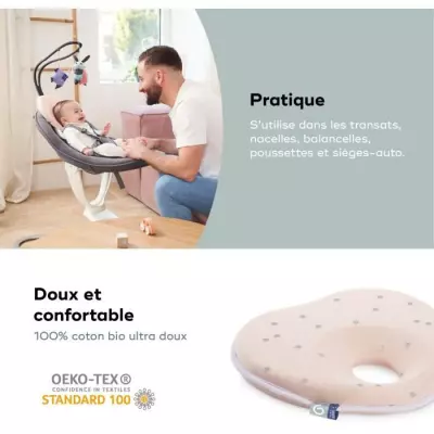 Babymoov Support de tete ergonomique Lovenest Original, Pinky