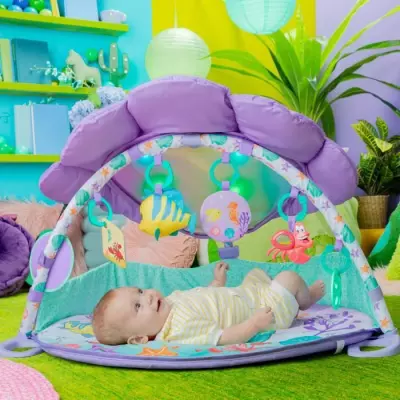 DISNEY BABY Tapis d'Eveil Petite Sirene, Musique et Lumieres, Jouets interactifs