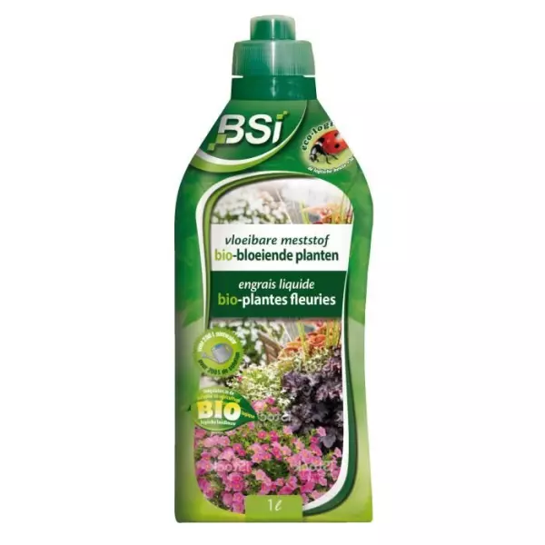 Engrais organique liquide pour plantes fleuries - BSI - Stimule la floraison - Avec Oligo-éléments 1L - UAB