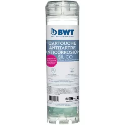 Cartouche antitartre et anti-corrosion BWT - Silicophosphate - Remplacement recommandé tous les 12 mois