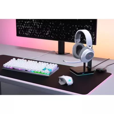 Casque Gaming sans fil CORSAIR HS55 WIRELESS - Son Surround Dolby Audio 7.1 - Blanc