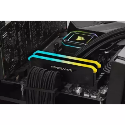 CORSAIR Vengeance RGB RS Mémoire 3200MHz 32GB (2x16GB) Dimm DDR4 for AMD Ryzen & Intel XMP (CMG32GX4M2E3200C16)