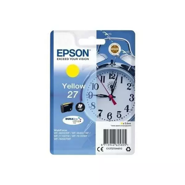 EPSON Cartouche d'encre T2704 Jaune - Réveil (C13T27044012)