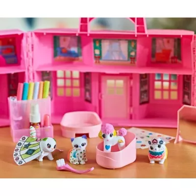 Super Salon Set + 5 CRAYOLA Washimals Miniature Animals - From 3 years