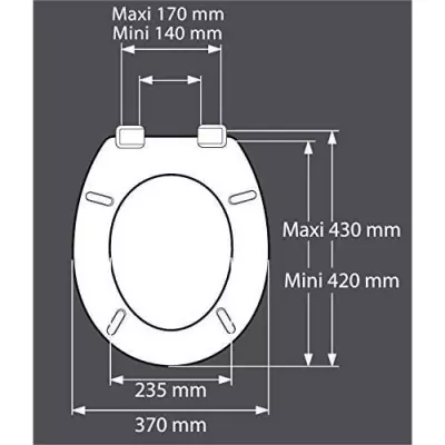 GELCO DESIGN Abattant WC - Charnieres plastique - Polypropylene - Motif marin - Bleu majorelle