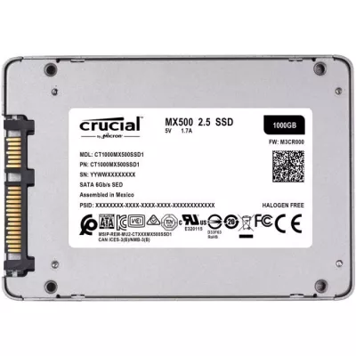 CRUCIAL - Disque SSD Interne - MX500 - 1To - 2,5 (CT1000MX500SSD1)