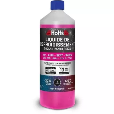 Liquide de Refroidissement - HOLTS - HAFR0005B - Dédié VW-AUDI-SEAT-SKODA G12/ G12+ / G12++ / G13 / TL 774G 1L