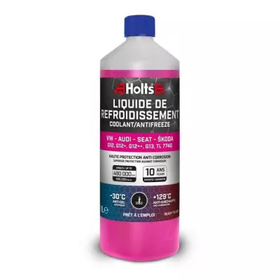 Liquide de Refroidissement - HOLTS - HAFR0005B - Dédié VW-AUDI-SEAT-SKODA G12/ G12+ / G12++ / G13 / TL 774G 1L