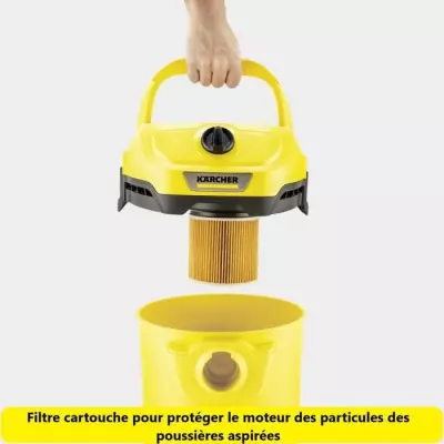 Aspirateur eau et poussieres 1000W WD2 plus 2 V-15/4/18/C - KÄRCHER - 16280110