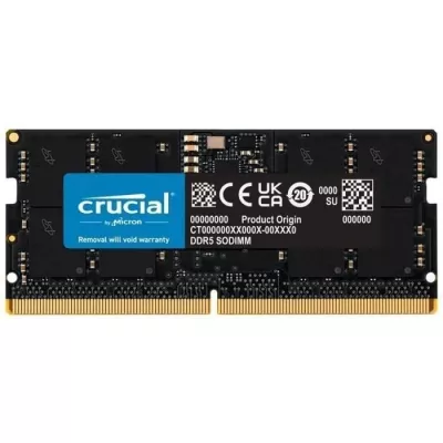 Mémoire RAM - CRUCIAL - DDR5-4800 SODIMM - 16 Go (CT16G48C40S5)