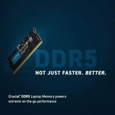 Mémoire RAM - CRUCIAL - DDR5-4800 SODIMM - 16 Go (CT16G48C40S5)