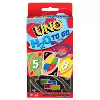 Mattel Games - UNO H20 TO GO - Uno Sport Jeu De Cartes - Jeu De Cartes Famille - 7 Ans Et + - P1703 - Jeux de cartes mattel uno