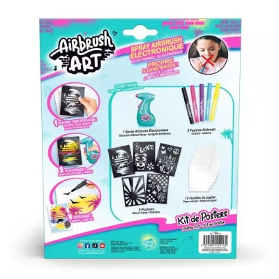 Canal Toys - Airbrush Art - Kit de Création de Posters avec spray él