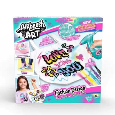 Canal Toys - Airbrush Art - Kit de Fashion Design Kit avec spray élec