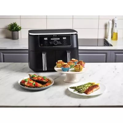 Friteuse sans huile Dual Zone NINJA Foodi Max - AF400EU - 2470W - 9,5L - 2 tiroirs de cuisson - 6 modes de cuisson prédéfinis