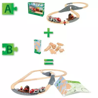 BRIO Coffret de Démarrage - 12 Rails - Pack B-7312350360998-A partir de 3 ans