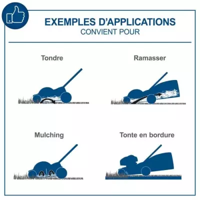 Tondeuse a batterie SCHEPPACH BC-MP380-X - 20V IXES - largeur coupe 38 cm - Mulching - sans batterie ni chargeur