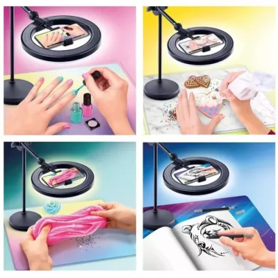 Canal Toys - 2-in-1 Video Studio with multicolored LED light ring, dou