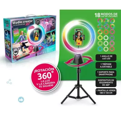 STUDIO CREATOR - Video creation kit with 360° rotation and multi-colo