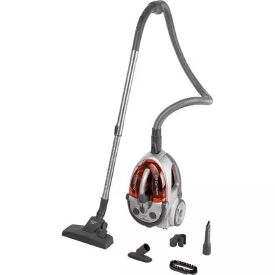 Aspirateur sans sac - SENCOR - SVC 730RD-EUE2 - Moteur ECO 800 W - 76 dBA - 1,5 L - Systeme Cyclone - Argent / Rouge