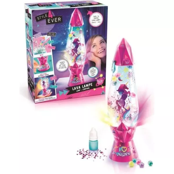 CHANNEL TOYS - Style 4 Ever - Lava DIY Lamp - Lamp to customize - 8 years and up