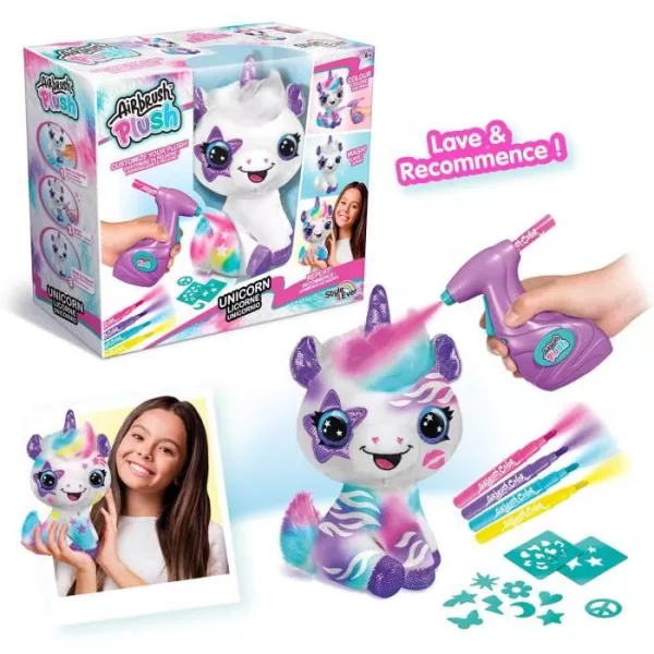 anal Toys Peluche a personnaliser Licorne - Airbrush électrique avec pochoirs et feutres