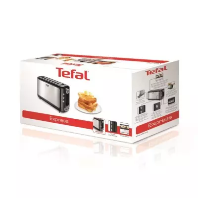 TEFAL Grille-pain Express 1 fente - 7 niveaux de dorage - Décongélation et Réchauffage TL365ETR