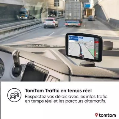 Navigateur GPS poids lourd TOM TOM GO Expert Plus - Écran HD 7 - Cartes monde Premium Pack