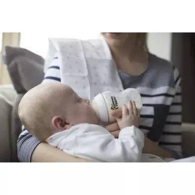 Tétines 6m+ Débit rapide - TOMMEE TIPPEE - Lot de 2 - Silicone - Transparent