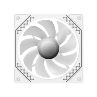 XIGMATEK - Starz Pro Arctic (Blanc) (Pack de 3) - Ventilateurs 3x120mm A-RGB pour boitier PC