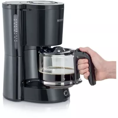 Cafetiere Filtre SEVERIN KA4815 - Noir - 1000 W - 1,4 L - Jusqu'a 10 tasses