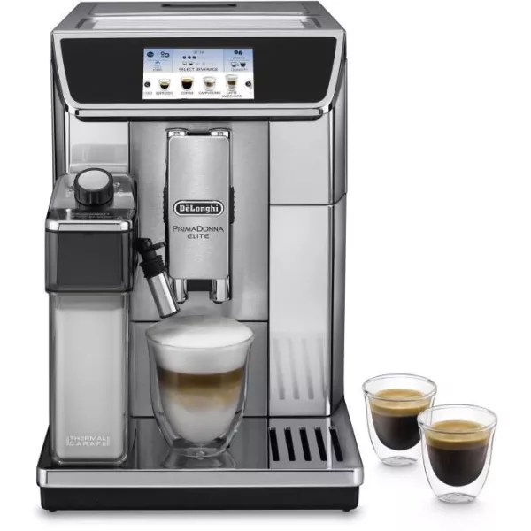 Machine expresso automatique avec broyeur DELONGHI PrimaDonna Elite ECAM 650.75.MS - Inox