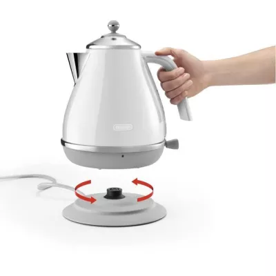 DELONGHI ICONA CAPITALS kettle - 1.7L - Stainless steel - Removable an