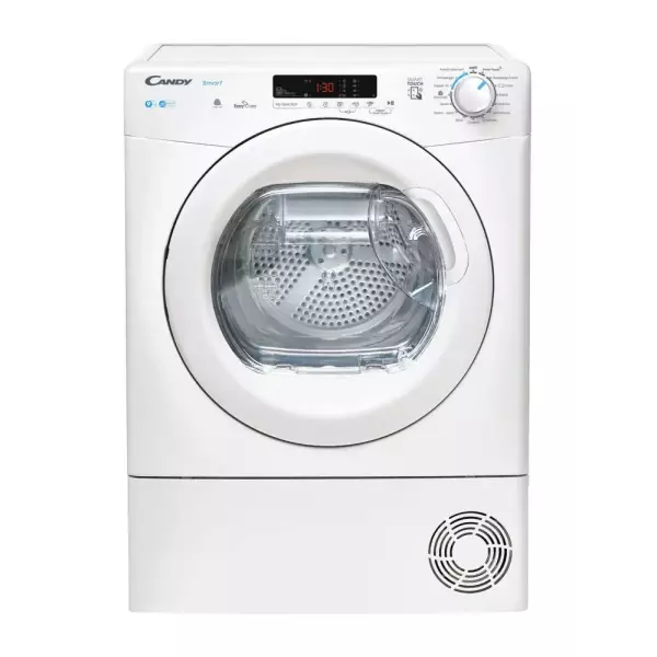 Candy Smart CSE C9DE-47 sèche-linge Pose libre Charge avant 9 kg B Blanc