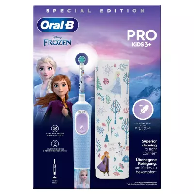 Oral-B Vitality Pro Frozen Enfant Brosse à dents rotative oscillante Noir, Gris