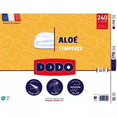 Couette 220x240 cm DODO ALoe - Tempérée - 300G/m² - Couette 2 perso