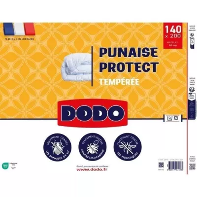 DODO Couette tempérée 300gr/m² 140x200 cm - Protection anti punaise