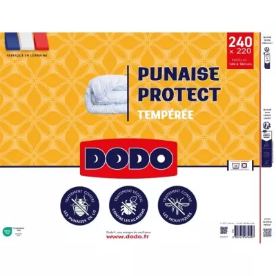 DODO Couette tempérée 300gr/m² 220x240 cm - Protection anti punaise