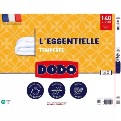 DODO Couette Tempérée - L'ESSENTIELLE - 140x200cm - 100% Polyester V