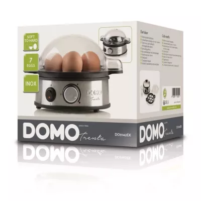 Cuiseur a oeufs DOMO - 400W DO9142EK - Indicateurs - Acier inoxydable