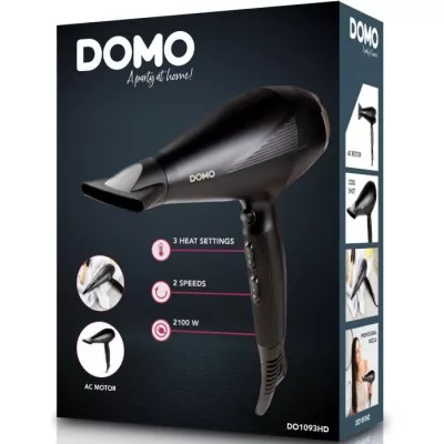 Seche-cheveux professionnel DOMO DO1093HD - 2 vitesses et 3 réglages