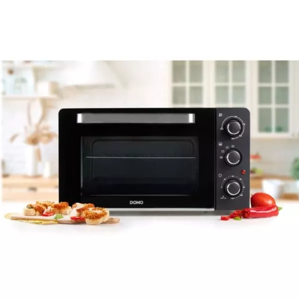 DOMO DO1107GO mini bake and snack oven - 28 L - black - 1500watt -