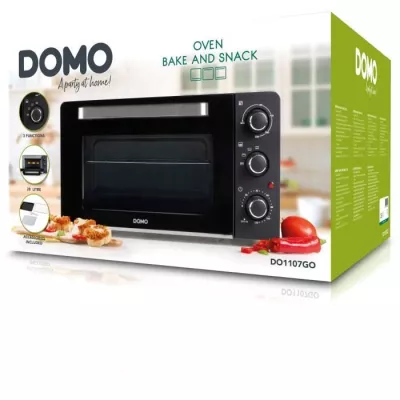 DOMO DO1107GO mini bake and snack oven - 28 L - black - 1500watt -